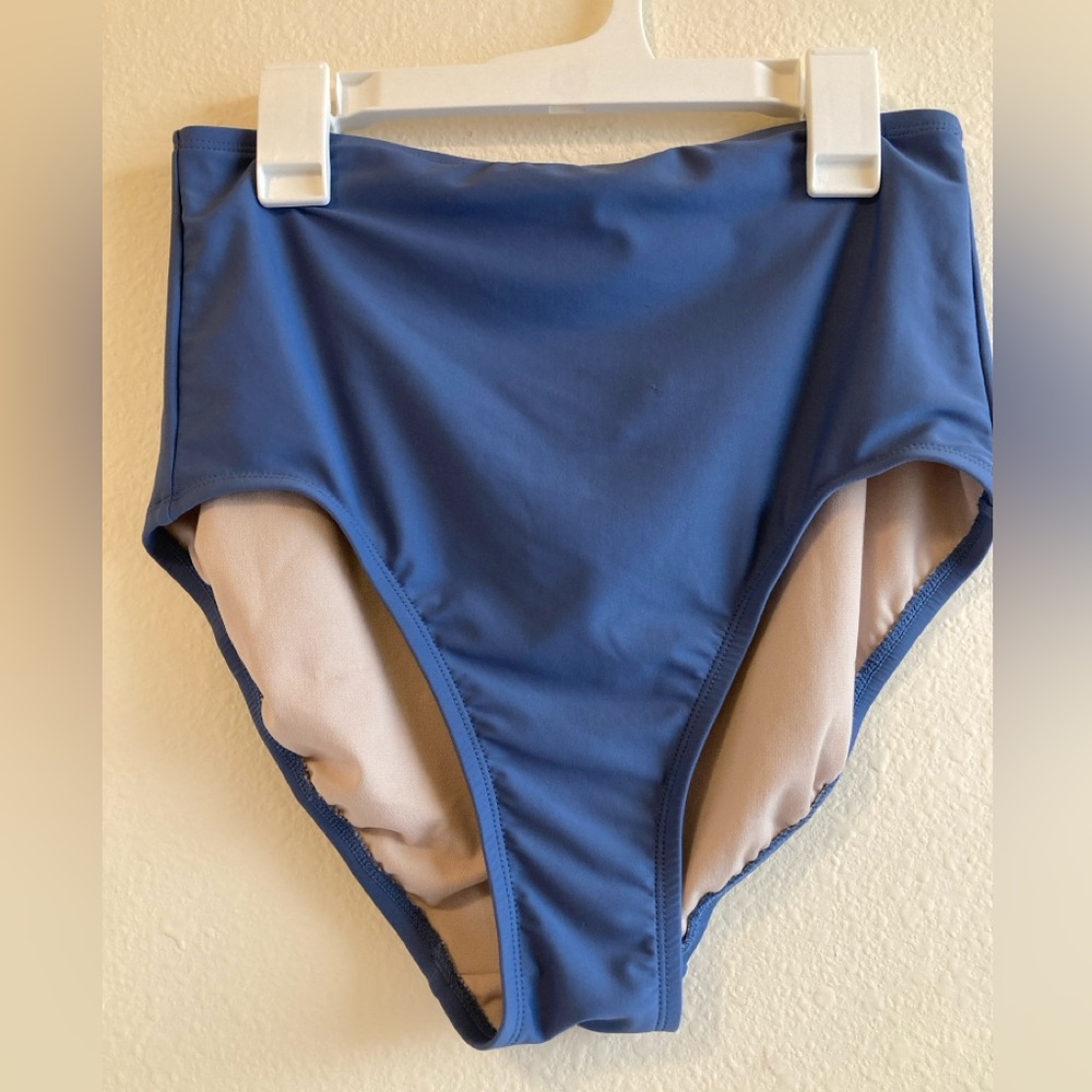 Kona Sol Blue High-Waisted Swim Bottom